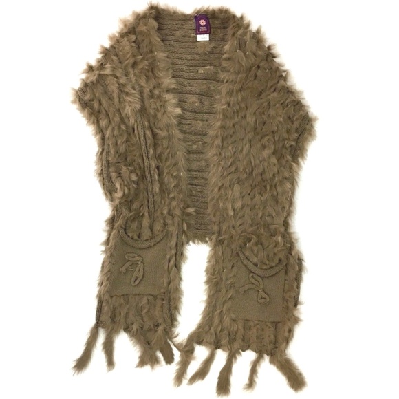 Mischa Barton Aspen Waistcoat Mocha -NWOT - Picture 4 of 7